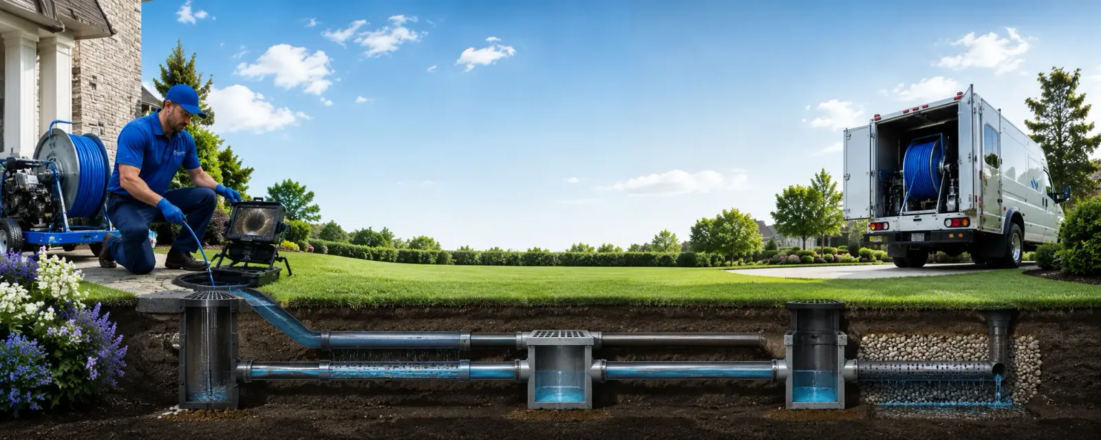 Outdoor drain cleaning information for Springtown, PA